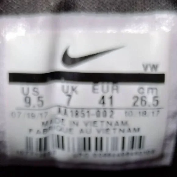 Nike RosheβG Golf Shoes Womens Size 9.5 Black White Nike Golf Spikeless - Picture 8 of 8